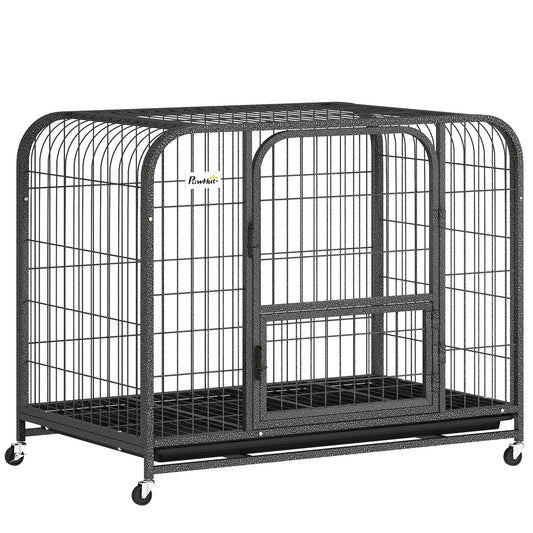 Heavy Duty Dog Crate,93 x 58 x 76 cm, Large Dog Cage for Small to Medium Breeds