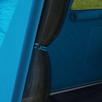 Inflatable Camping Tent w/ Hand Pump, Easy Setup 1/2 Person Blow Up Tent Waterproof 190T Taffeta w/ Mesh Windows