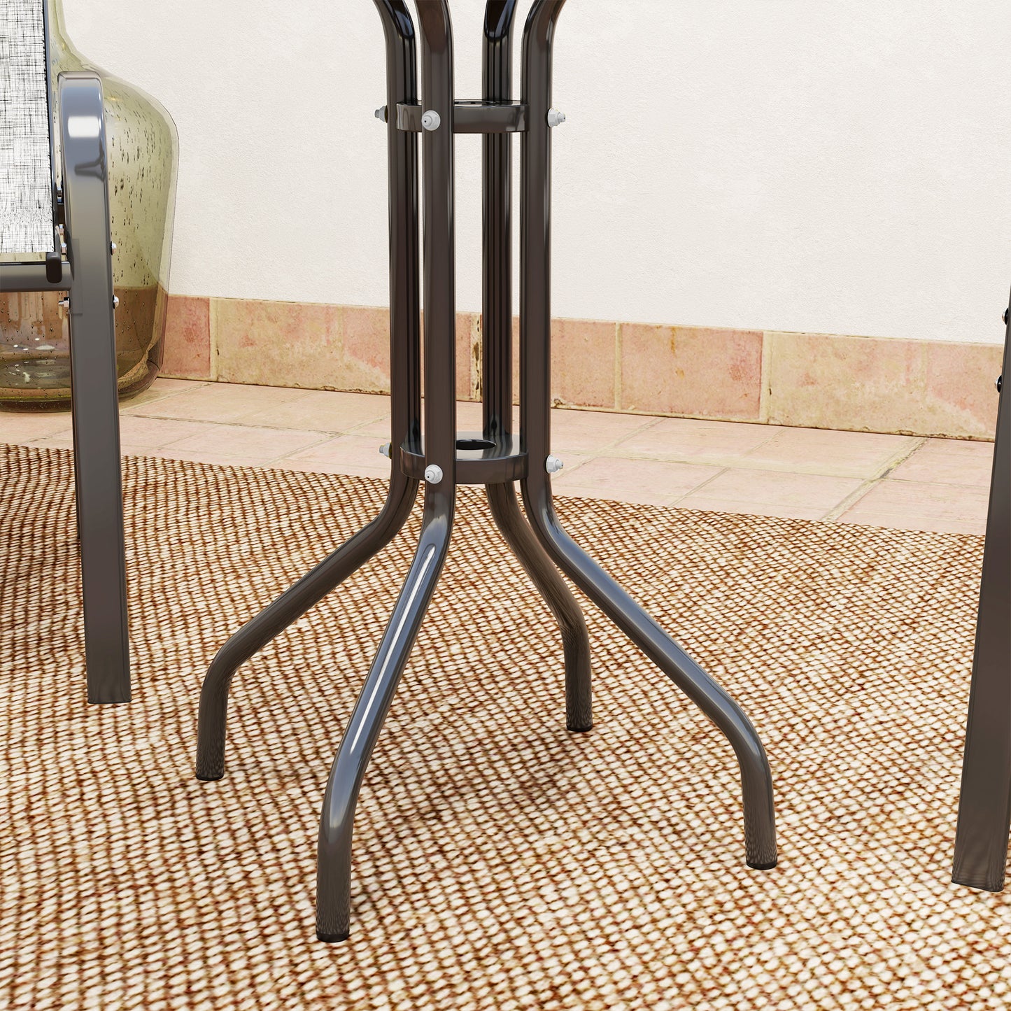 Three-Piece Outdoor Garden Set - Grey