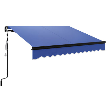 2.5 x 2m Electric Awning with LED Light and Remote Controller, Aluminium Frame DIY Retractable Awning