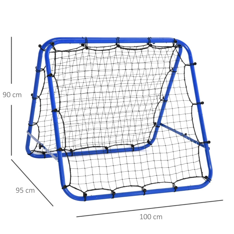 Mesh Double Sided Football Rebounder Net with 5 Adjustable Angles