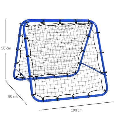 Mesh Double Sided Football Rebounder Net with 5 Adjustable Angles