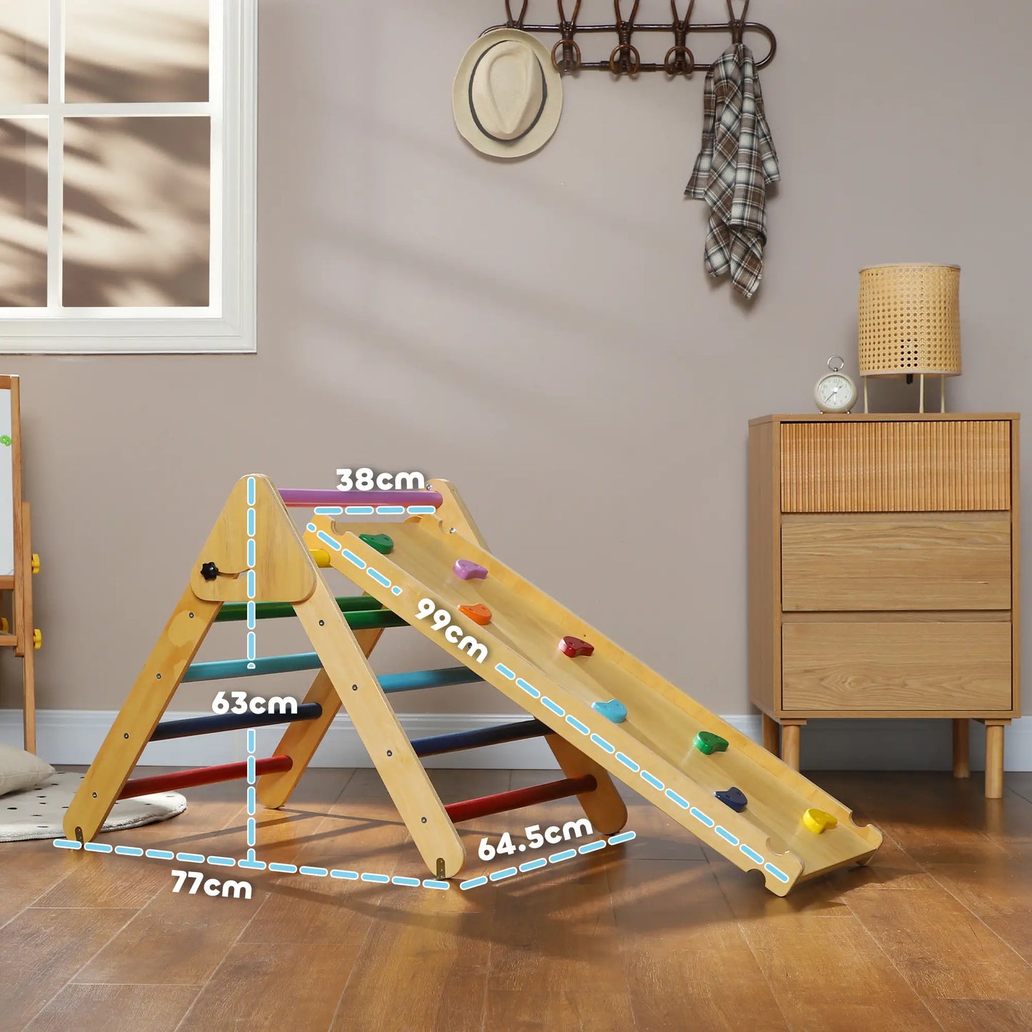 Triangular Climbing Frame with Ramp