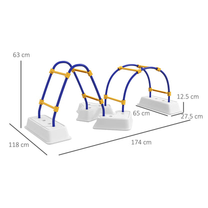 Set of 2 Customisable Climbing Frames - Arch and Triangle