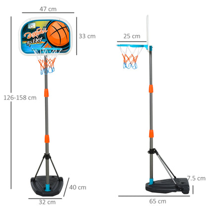 Height Adjustable Basketball Hoop for Kids with Basketball Included