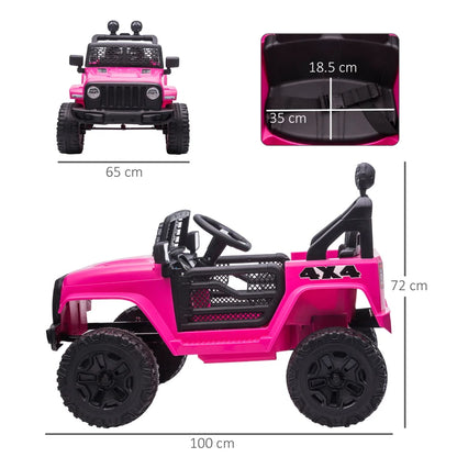 12V Kids Electric Ride On Car Truck Toy SUV with Remote Control - Pink