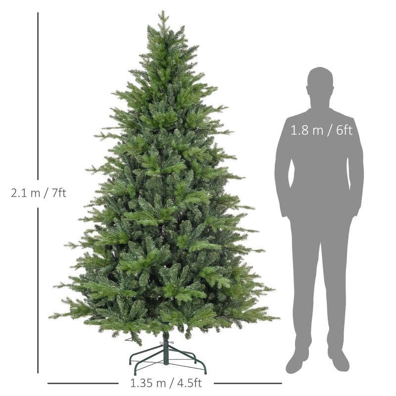 7ft - Bare Christmas Tree with Metal Base Included