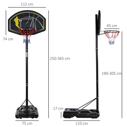 Fully Adjustable Basketball Net (1.9m-3.05m)