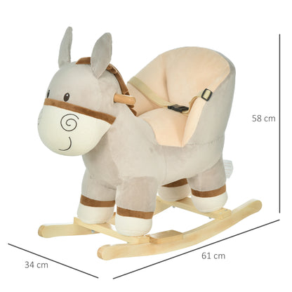 Toddlers Ride On Donkey Design Rocking Horse