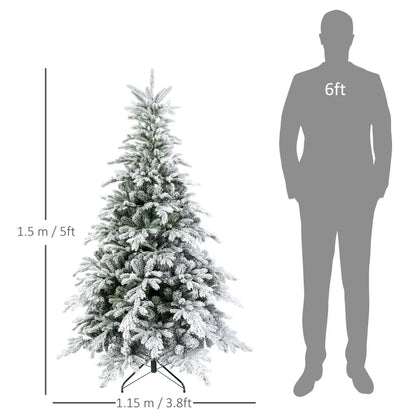 5ft - Small Snowy Style Prelit Christmas Tree