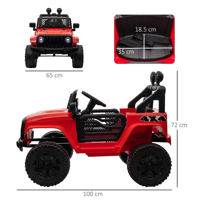 12V Kids Electric Ride On Car Truck Toy SUV with Remote Control - Red