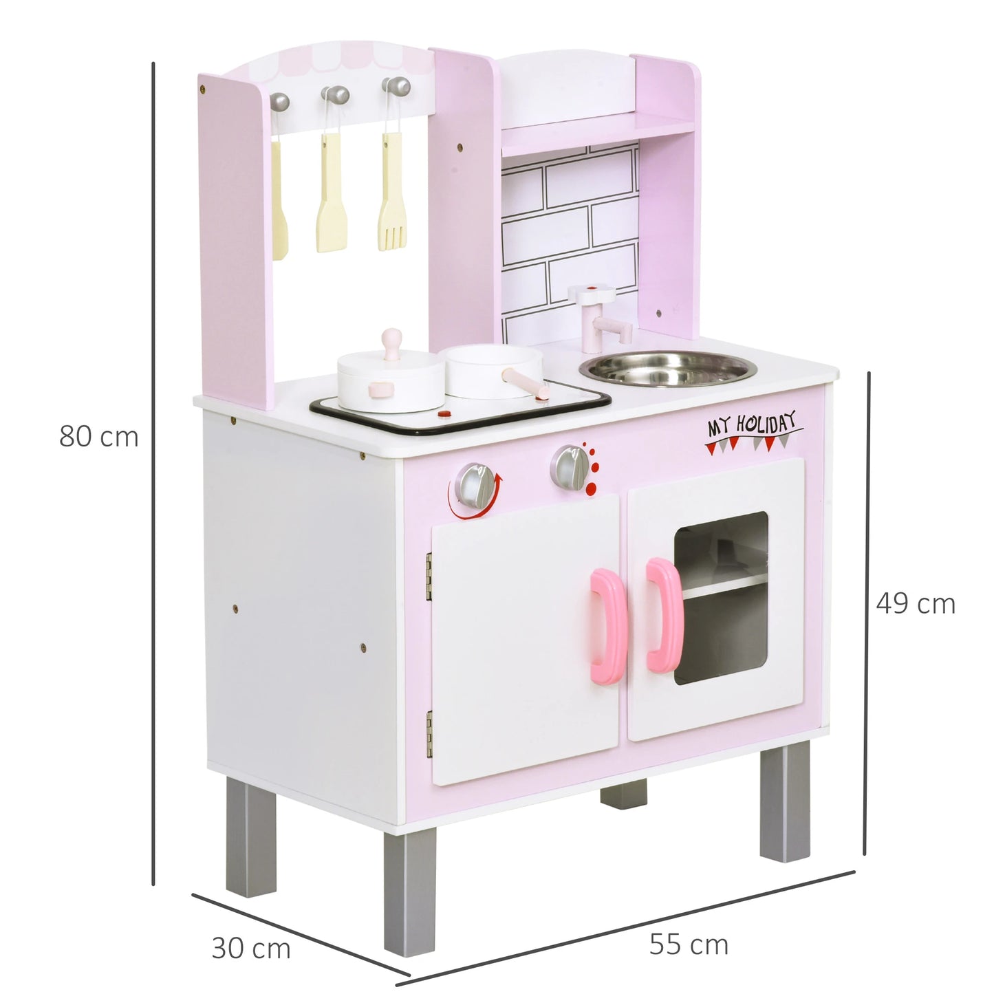 Toy Kitchen Playset with Accessories Included