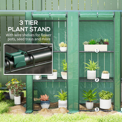 Three-Tier Mini Greenhouse - Green
