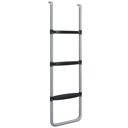 Galvanised Steel Trampoline Ladder, 2 Steps/3 Steps Outdoor Trampoline Accessories for 6ft, 8ft, 10ft, 12ft, 13ft, 14ft