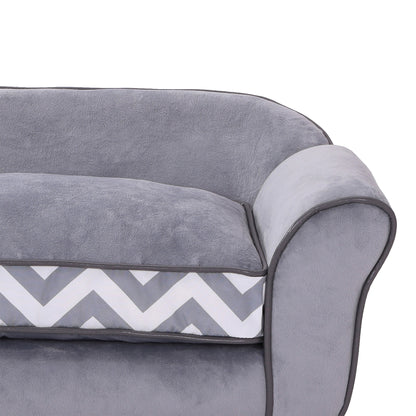 Dog Sofa Bed for XS-Sized Dogs, Cat Sofa with Soft Cushion, Pet Chair Lounge with Washable Cover, Removable Legs