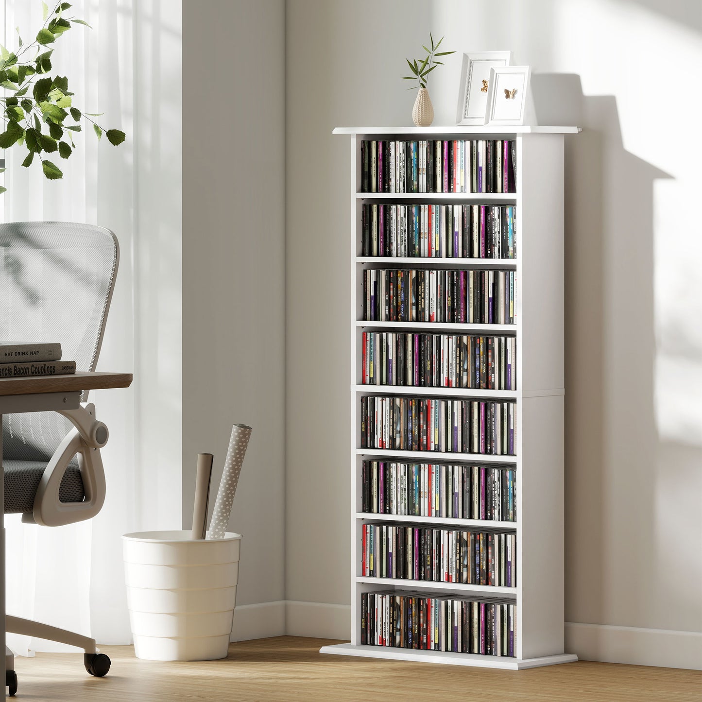 360 CD Storage Unit - White