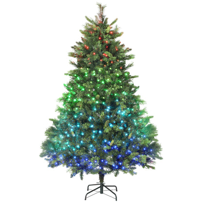 6ft Artificial Pine LED Christmas Tree, with Remote