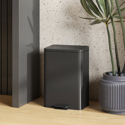 20L Kitchen Bin with Soft-Close Lid and Stay-Open Function