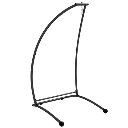 Hammock Chair Stand, C Shape Hanging Heavy Duty Metal Frame Hammock Stand for Hanging Hammock Air Porch Swing Chair