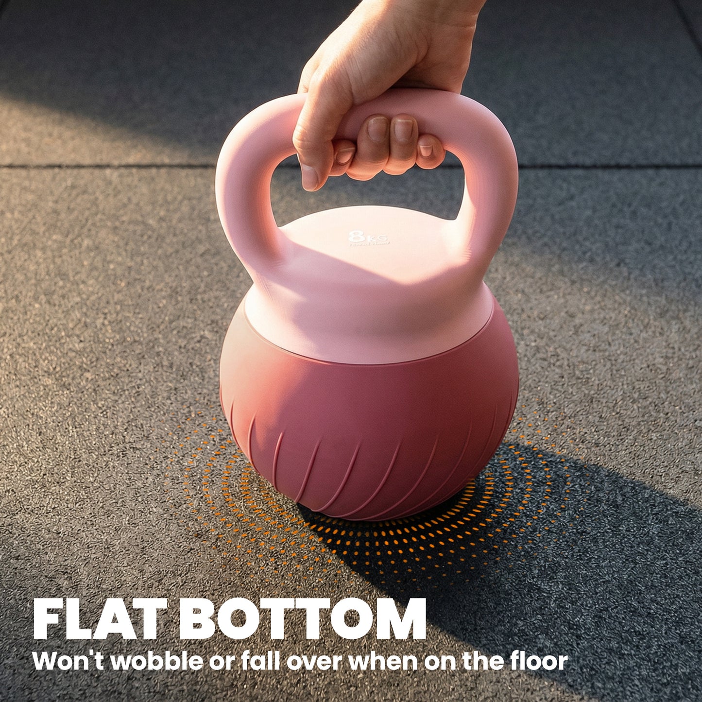 Soft Kettlebell, 8kg Kettle Bell with Anti-Slip Grip for Home Gym Weight Lifting and Strength Training
