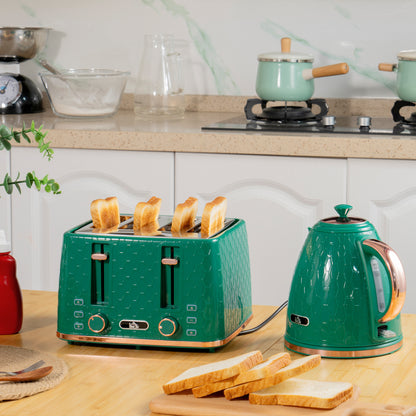 Kettle and Toaster Set, 1.7L 3000W Fast Boil Jug Kettle with Auto Shut Off