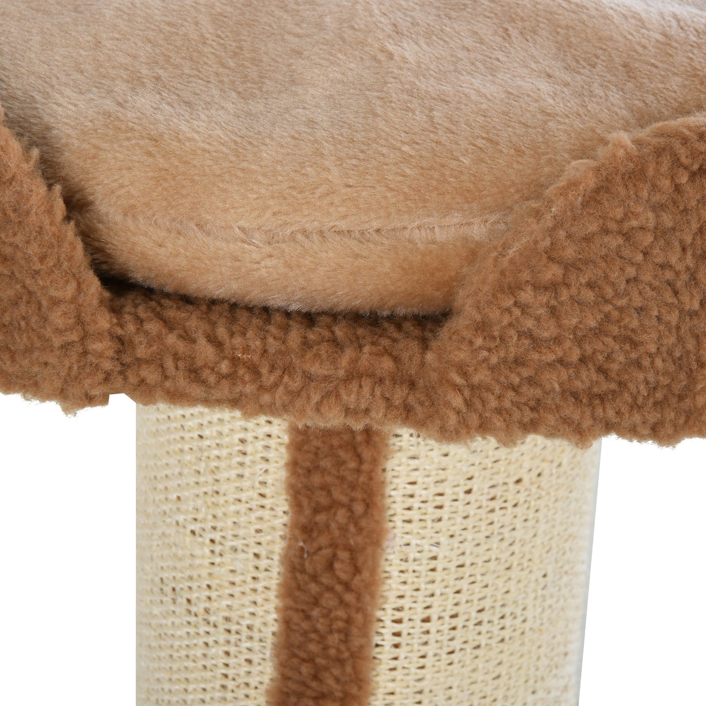 91cm Cat Tree, Cat Tower with Scratching Post, Bed, Perch, Removable Cushion for Indoor Kittens, Brown