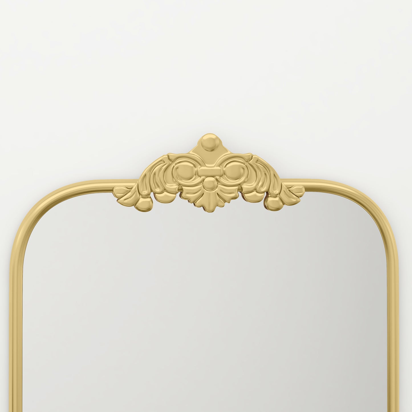 Wall Mirror, Decorative Baroque Mirror with Metal Frame, for Bedroom and Living Room, 60 x 87 cm, Gold Tone
