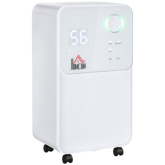12L/Day Dehumidifier for Home, Laundry Room, Bedroom, Basement, Electric Moisture Air De-Humidifier with 4 Modes