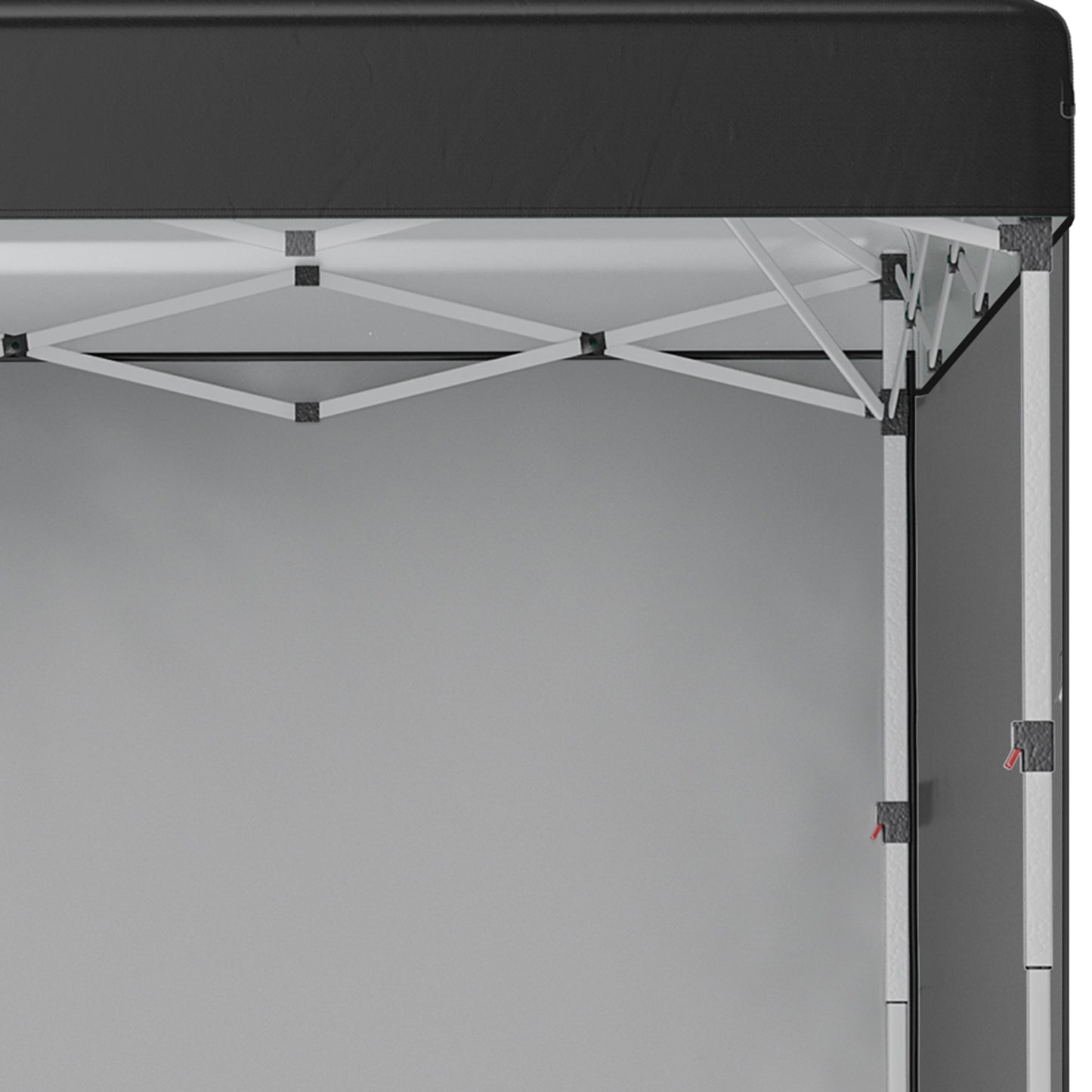 3 x 3 (M) Pop Up Gazebo Event Shelter, Height Adjustable Party Tent with 3 Sidewalls, Weight Bags and Wheeled Bag