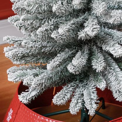 7ft Artificial Snowy Pencil Christmas Tree - White