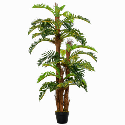 Artificial Plant Tropical Fern in Pot, Fake Plants for Home Indoor Decor, 150cm, Green