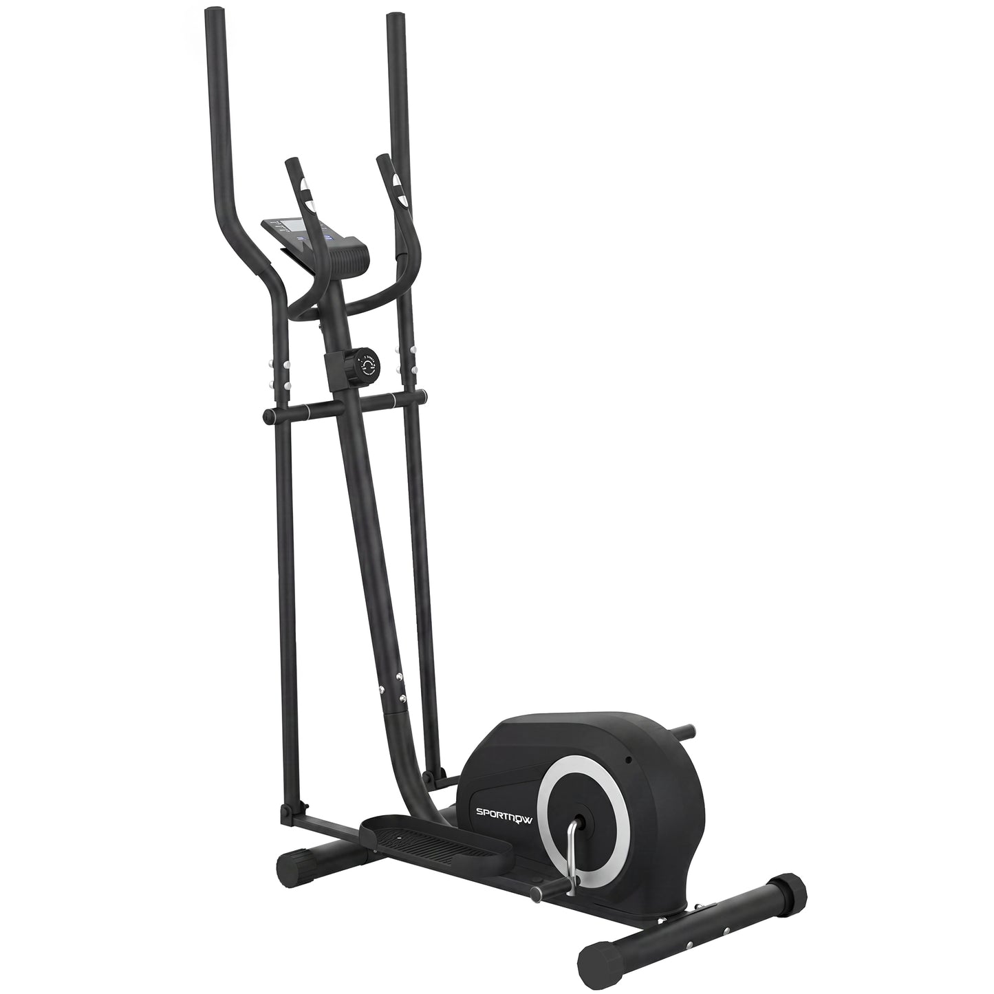 Elliptical Cross Trainer for Home, Quiet Magnetic Elliptical Machine with Bluetooth, App Compatible, 8-Level Resistance