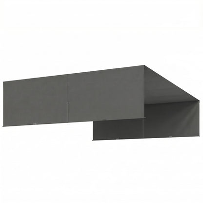 2 Pcs UV Protection Pergola Replacement Canopy, Pergola Shade Cover, Easy to Install, for 3 x 3(m) Pergola, Dark Grey
