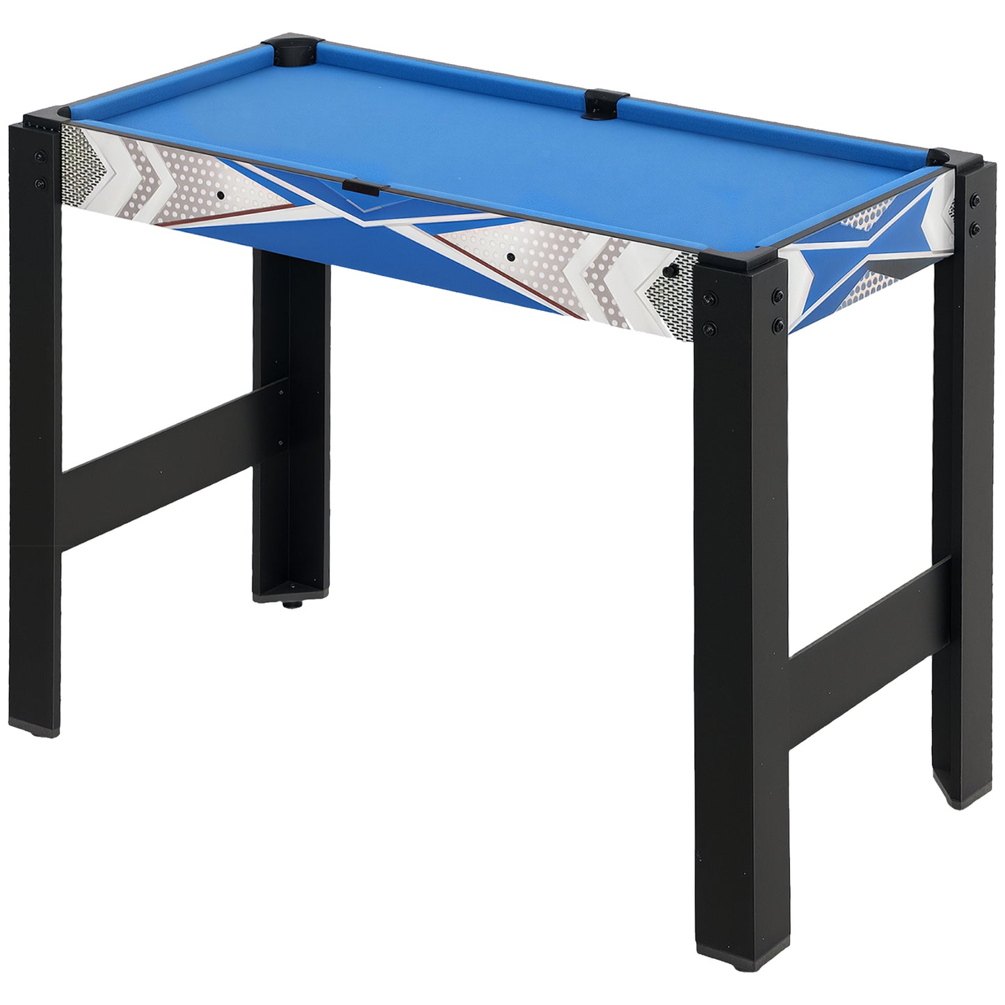 5-in-1 Multi Games Table, with Pool, Table Tennis, Basketball, Hockey, Archery, Blue