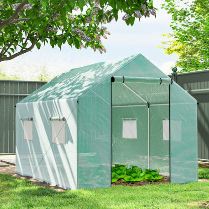 Polyethylene Walk-in Polytunnel Greenhouse, 2 x 3(m), Green