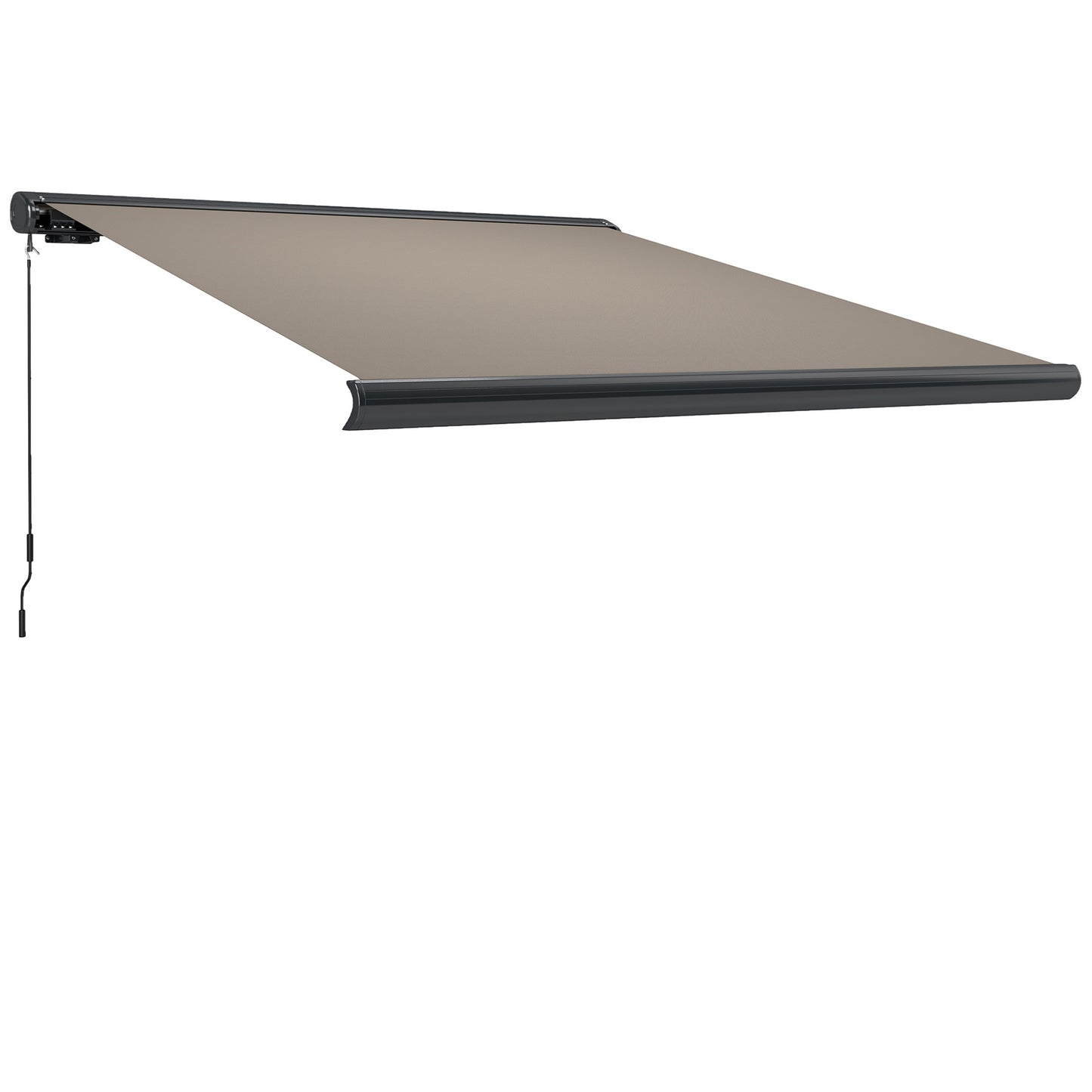 3 x 2.5 m Electric Awning with Remote Controller, Aluminium Frame DIY Retractable Awning