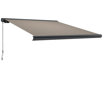 3 x 2.5 m Electric Awning with Remote Controller, Aluminium Frame DIY Retractable Awning