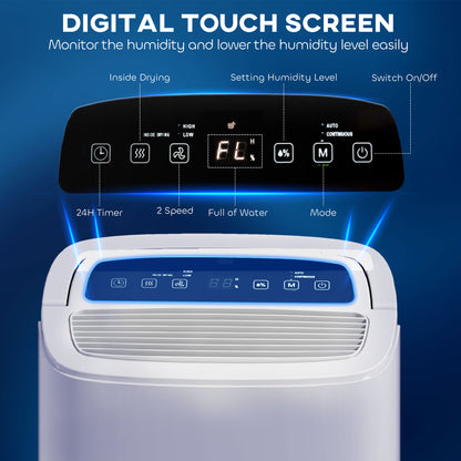 20L Dehumidifier, with Touch Control - White