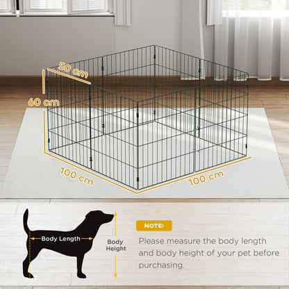 8 Panel Pet Playpen for Small Dogs Indoor Outdoor 60 cm Height