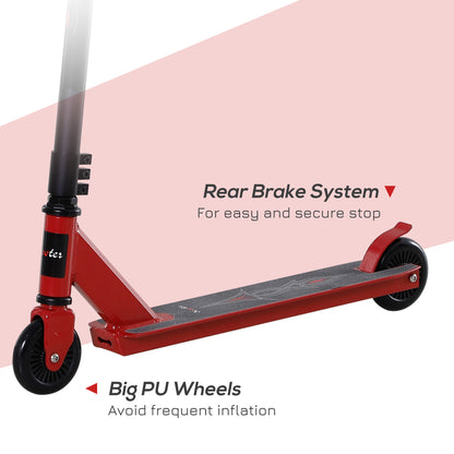 Street Stunt Scooter Intermediate and Beginner Freestyle Tricks Scooters For 14+ Teens Adult w/ Rear φ10cm Wheel & Brake