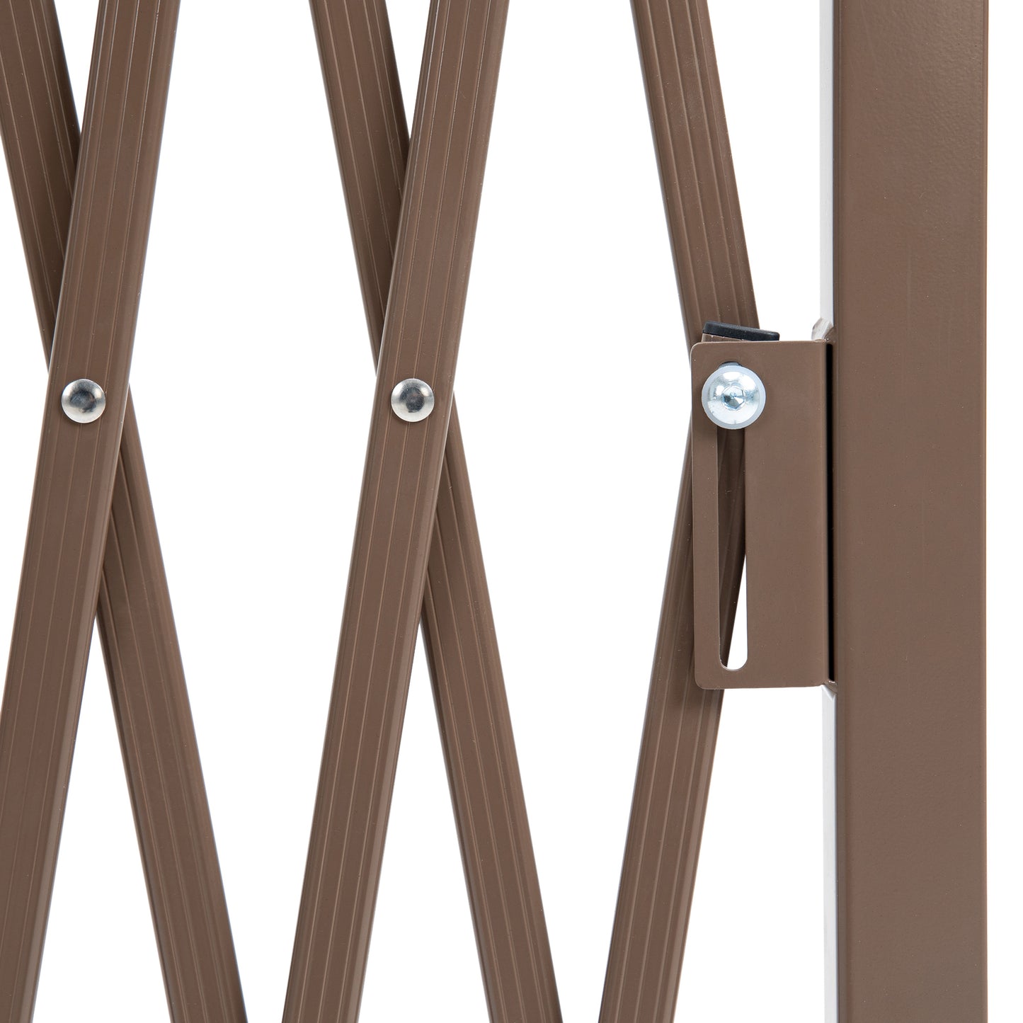 Expanding Trellis Fence, Freestanding Movable Fence, Foldable Garden Screen Panel, 300 x 103.5 cm, Dark Brown