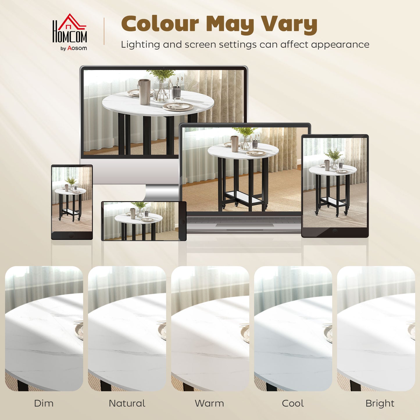 Folding Dining Table, Drop Leaf Table with Open Shelf, Rolling Kitchen Table for Dining Room, Small Spaces, White Marble
