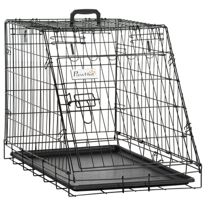 Trapeze Collapsible Dog Pet Travel Box Cage Removable Tray 78 x 47 x 55cm