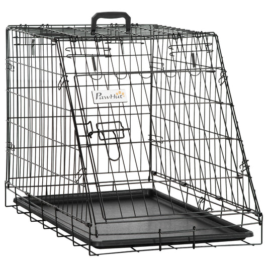 Trapeze Collapsible Dog Pet Travel Box Cage Removable Tray 78 x 47 x 55cm