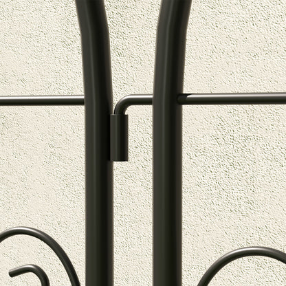 Set of 2 Garden Trellis, Metal Fence Panels for Climbing Outdoor Plants, Flowers, 180 x 50cm