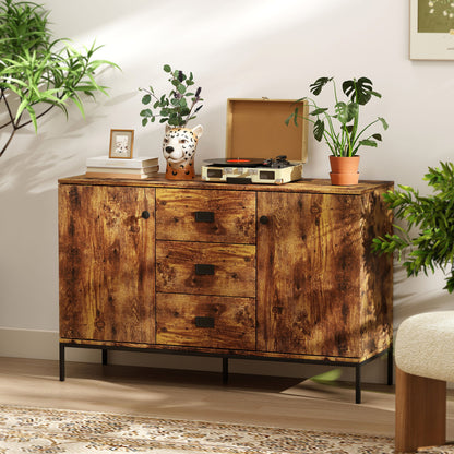 Modern Rustic Brown Sideboard