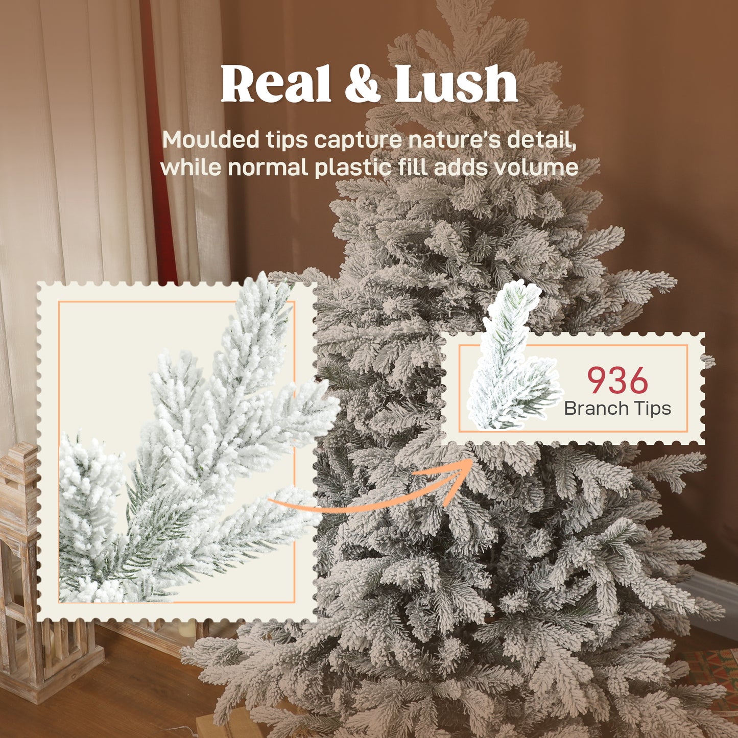 5ft Snow Flocked Artificial Christmas Tree