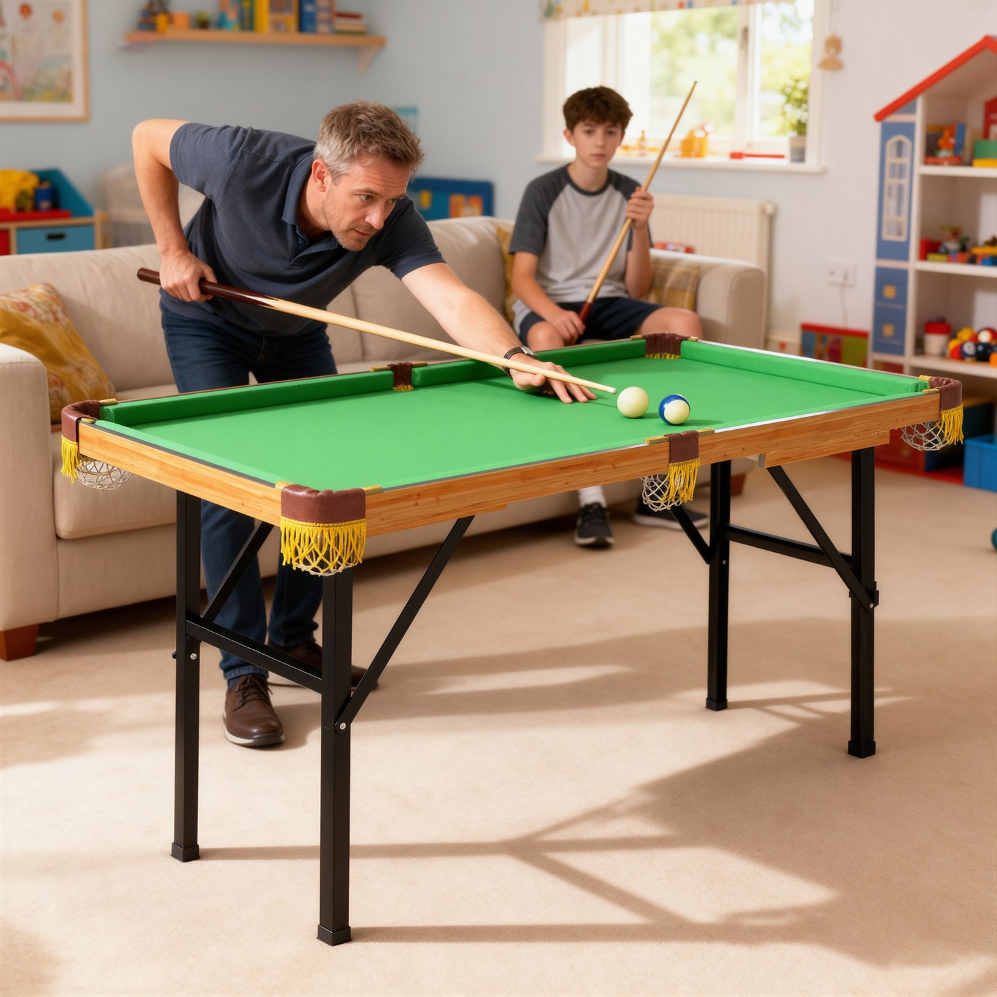4FT Mini Folding Pool Billiards Table