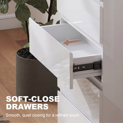 Chest of Drawers, 5-Drawer Storage Cabinets, Modern Dresser, Storage Drawer Unit for Bedroom