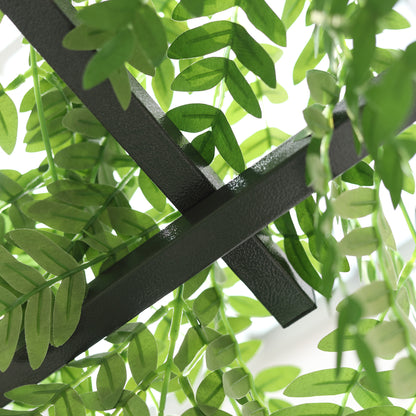 210cm Decorative Metal Garden Trellis Arch with Durable Steel Tubing & Elegant Scrollwork, Great for Weddings, Dark Gre
